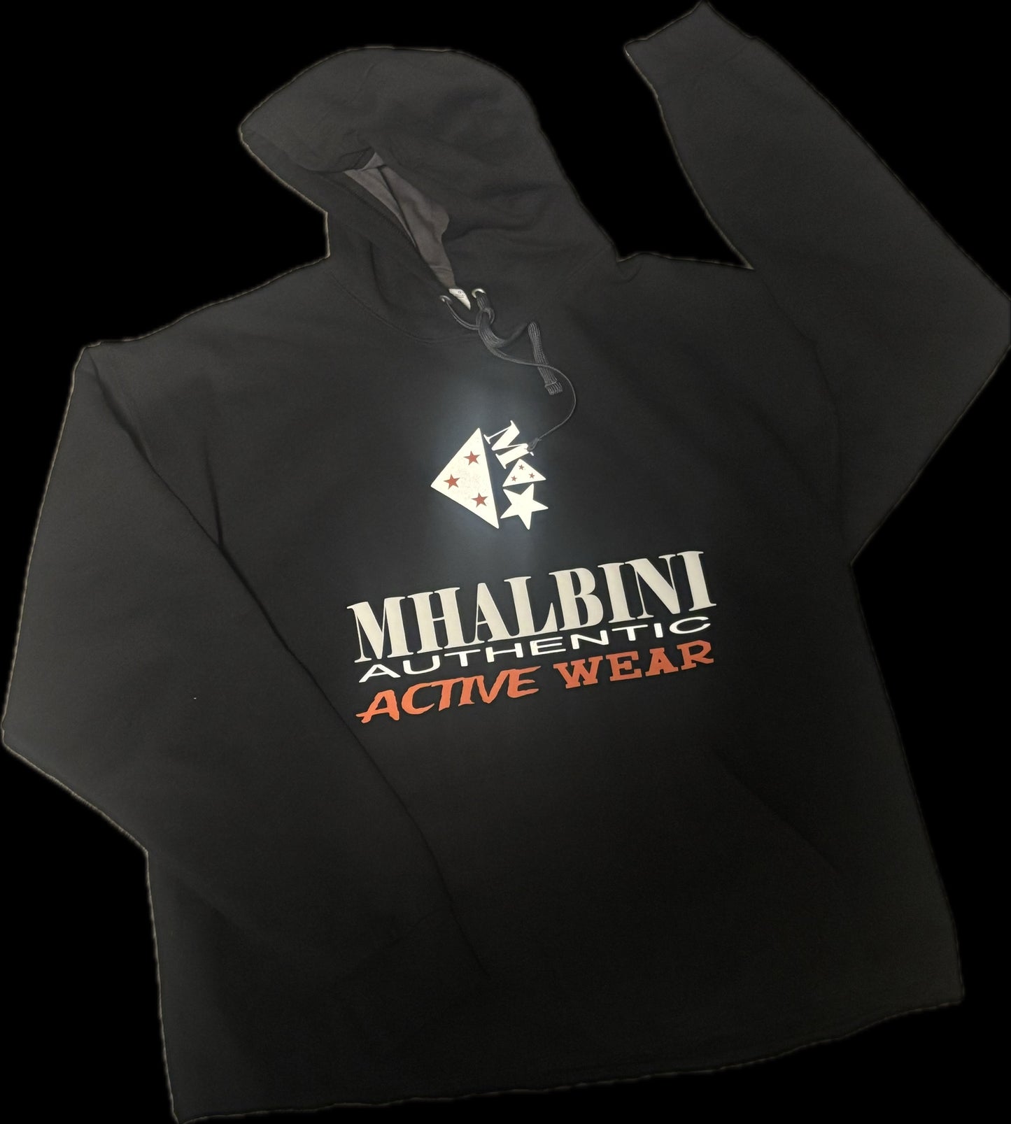 MHALBINI Active wear hoodie (trimmed)