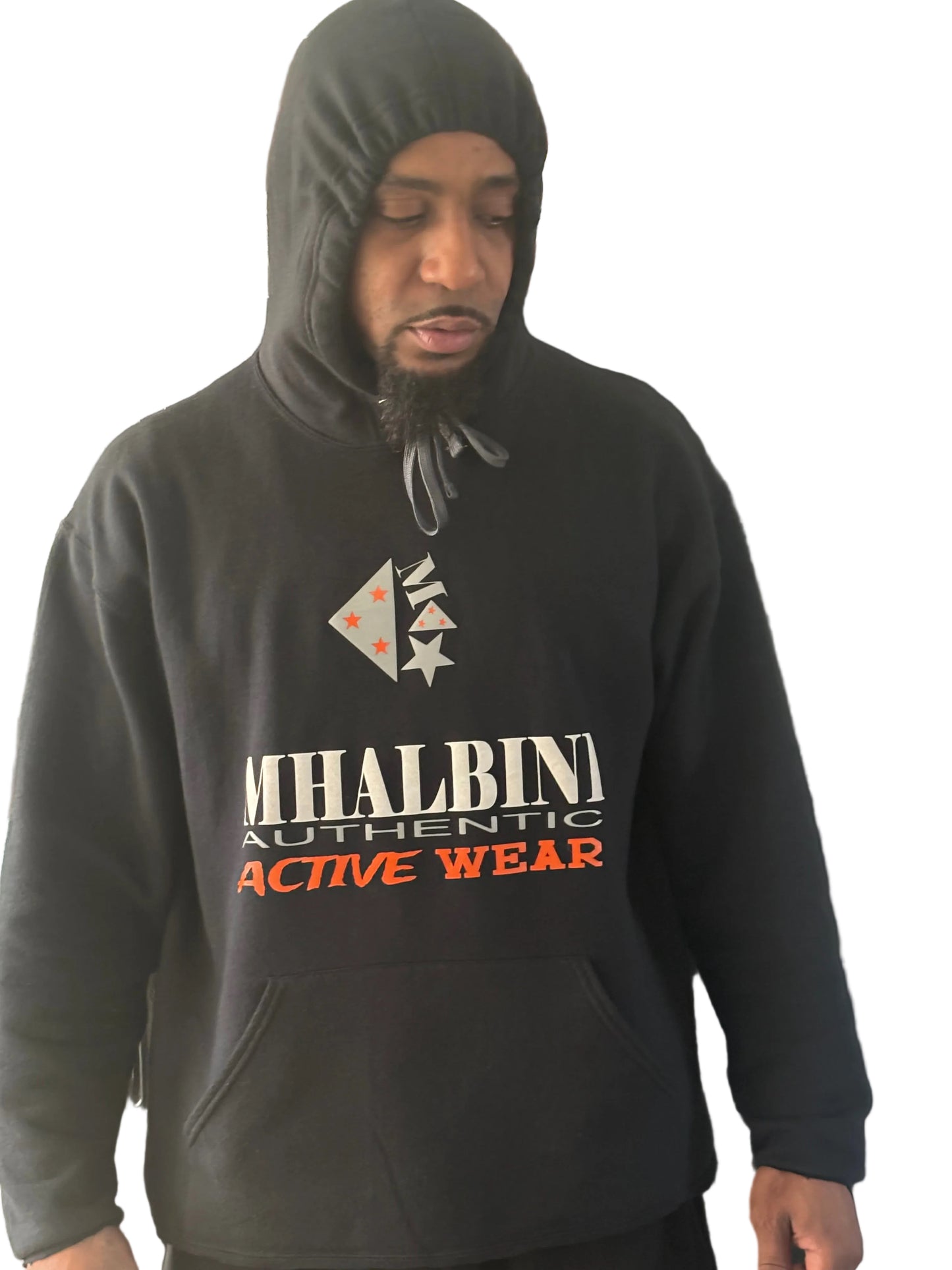 MHALBINI Active wear hoodie (trimmed)