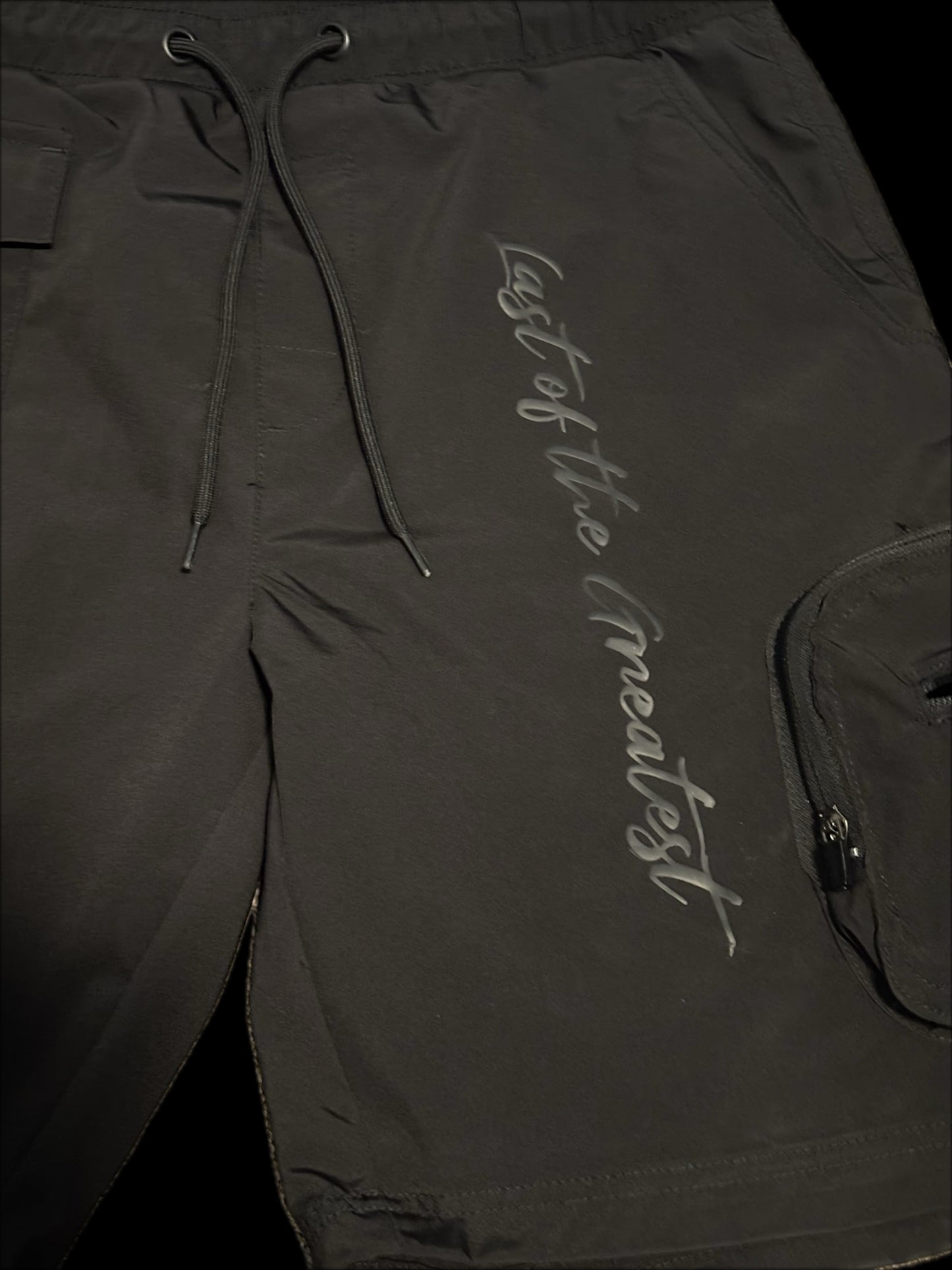 MHALBINI (black on black water repellent) last of the greatest shorts