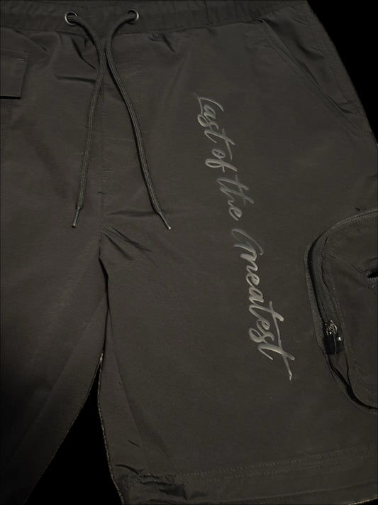MHALBINI (black on black water repellent) last of the greatest shorts